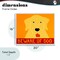 Stupell Industries Beware Of Dog Yellow & Red Framed Giclee, design by Stephen Huneck